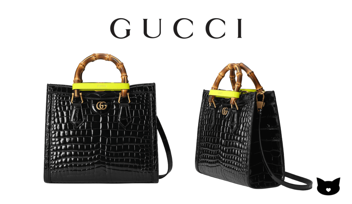 Gucci - Diana Crocodile Tote Bag