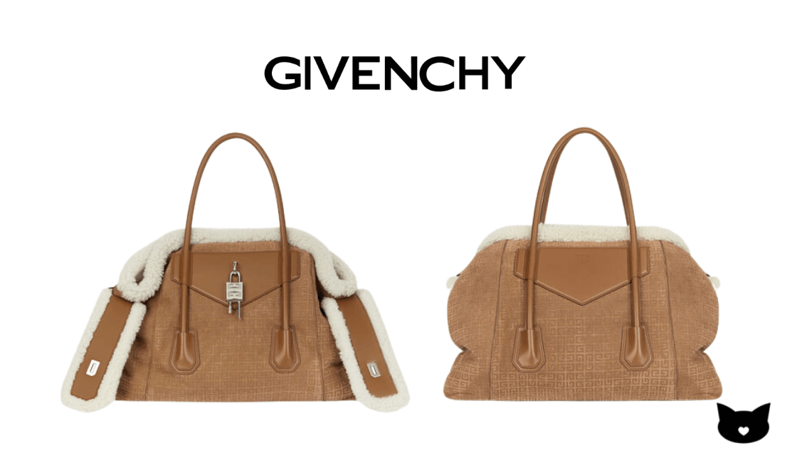 Givenchy - Antigona Lock Soft in 4G Sheep Lining