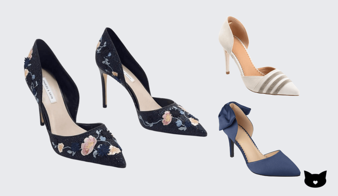 Tipos de tacones según la forma del zapato D’orsay heels