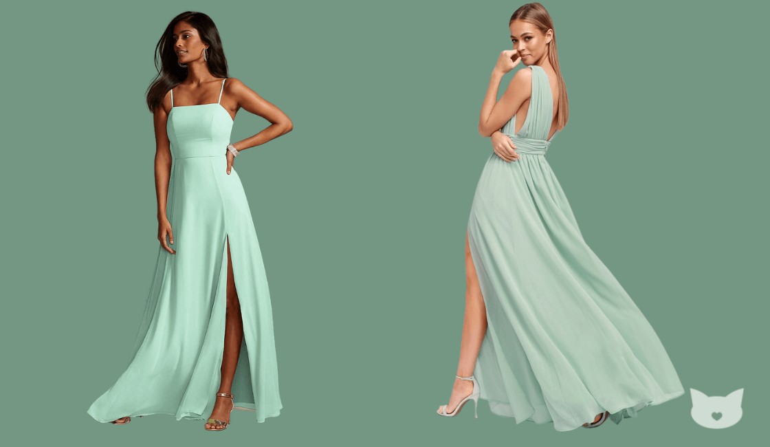 ¿Qué colores se usan para los vestidos elegantes de fiesta?